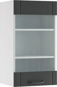 Szklana szafka kuchenna antracytowy domek wiejski 40x34.1x72 fame-line
