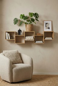 Nowoczesna półka ścienna w kolorze dąb artisan P2-N39