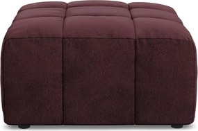 Bordowy aksamitny podnóżek Aloha – Makamii