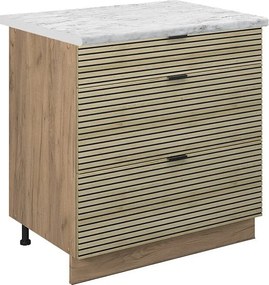 Szafka dolna do kuchni panel dębowy 80x60x82 fame-line