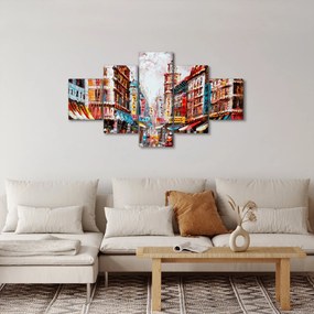 Obraz - Hong Kong, obraz olejny (125x70 cm)