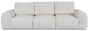 Jasnoszara sofa z materiału bouclé 287 cm Mirel – Rodier