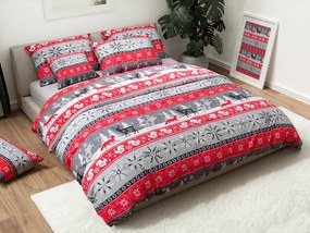 PrzytulneMieszkanie.pl PrzytulneMieszkanie.pl Flanelowa pościel SNOWY FOREST szara Rozmiar pościeli: 70 x 90 cm | 140 x 220 cm