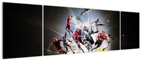 Obraz - Sportowcy (170x50 cm)