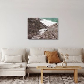Obraz na szkle - Podróż do Szmaragdowego Morza (70x50 cm)