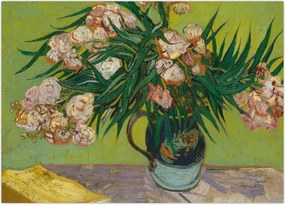 Obraz na szkle - Vincent van Gogh, Oleanders, reprodukcje (70x50 cm)