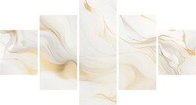 Obraz - Abstrakcja z dekoracją (125x70 cm)