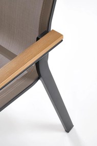 FIERRO Krzesło ogrodowe na taras aluminium trwałe możliwość sztaplowania