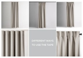 Beżowa zaciemniająca zasłona termiczna 140x270 cm Pleat – Restilo