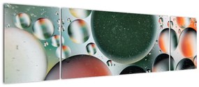 Obraz abstrakcji - bąbelki (170x50 cm)