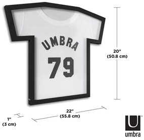 Czarna plastikowa ramka ścienna 50x54,5 cm T-Frame – Umbra