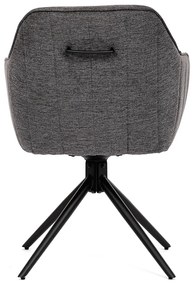 Zestaw krzeseł obiadowych z mechanizmem powrotnymHC-536 GREY2, 2 szt.
