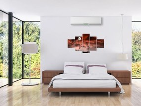 Obraz - Księżyc oświetlający noc (125x70 cm)