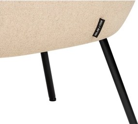 Beżowy wełniany fotel RM58 – noo.ma