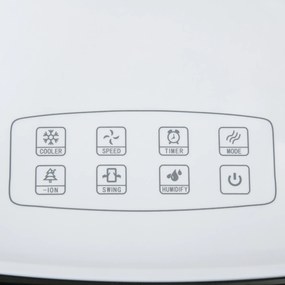 HOMCOM Mobilny Klimatyzator z pilotem 20 ㎡ kolor: biały + czarny, 38,2 x 31,6 x 76 cm