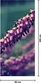 Fototapeta na drzwi - Fioletowe kwiaty (95x205cm)