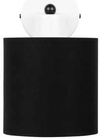 Biały kinkiet LED  z czarnym abażurem WD-C-1010WE-SC jednopunktowy ind