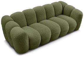 Zielona sofa z materiału bouclé 232 cm Hippolyte – Bobochic Paris