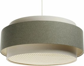Lampa wisząca ERUTAN DUDU RATTAN kremowa/zielona