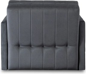 Fotel do Spania VERO Rozkładany Jednoosobowy Amerykanka Szary Nowoczesny