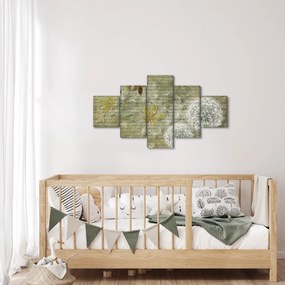 Obraz - Dmuchawce unoszone wiatrem (125x70 cm)