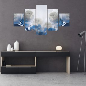 Obraz - Białe róże (125x70 cm)