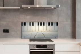 Szklany Panel Pianino klawisze