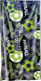 Szybkoschnący XL ręcznik plażowy GOAL kolorowy 100 x 180 cm, 100% mikrofibra