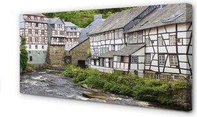 Obraz canvas na ścianę Zabytkowa Zabudowa nad Rzeką