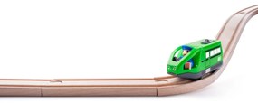 Woody Nowoczesna elektryczna lokomotywa do kolejki, zielony