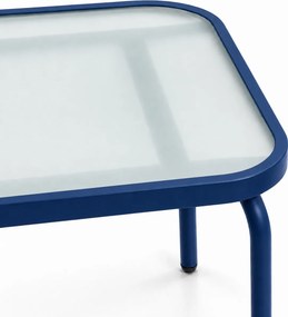 Zestaw mebli ogrodowych Boston 025 - sofa 2-osobowa, 2 fotele, stolik, kolor granatowy