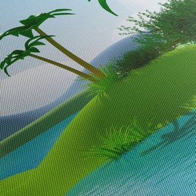 Obraz - Jeziora w dżungli (170x50 cm)