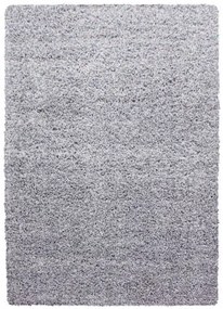 Dywan shaggy jednokolorowy jasny szary 60 cm x 110 cm