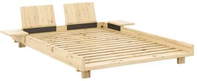 Łóżko dwuosobowe z litego drewna sosnowego ze stelażem 180x200 cm Social Bed – Karup Design