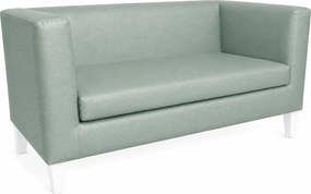 Sofa Monaco : Kolor nogi - Biała, Kolor tkaniny - EKO-SKÓRA - 7D, Typ tkaniny - Eko-skóra , Wysokość nogi - 15 cm
