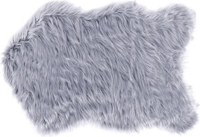 Bellatex Sztuczne futerko - dywanik szary, 60 x 90 cm