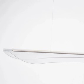 Lampa do jadalni z transparentnym kloszem Cortina No.4 120 cm złota