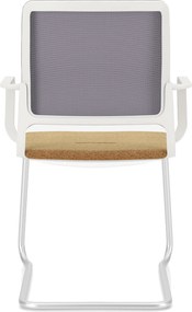 Krzesło konferencyjne na płozie Xilium Frame Chair CF Mesh oparcie siatkowe