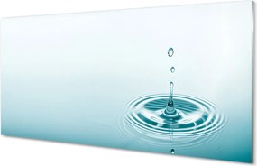 Szklany Panel Kropla Wody w Makrofotografii