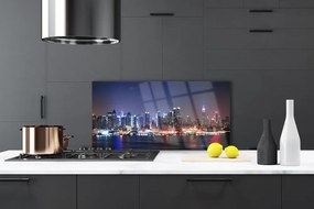 Panel nad blat kuchenny Panorama Metropolii O Zmierzchu