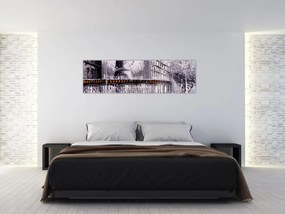 Obraz - Obraz olejny przedstawiający miasto II. (170x50 cm)