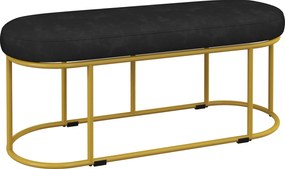 HOMCOM Ławka Aksamitna do Sypialni i Korytarza Elegancka Tapicerka do Makijażu Wysoki Komfort | Aosom PL