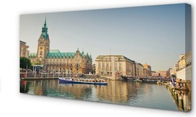 Obraz drukowany na płótnie Portowa Katedra w Hamburgu