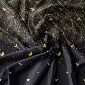 PrzytulneMieszkanie.pl PrzytulneMieszkanie.pl Pościel z mikrowłókna VISATA czarna Rozmiar pościeli: 70 x 80 cm | 140 x 200 cm