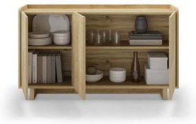 Komoda w dekorze dębu w naturalnym kolorze 140x80x40 cm Daira – Marckeric