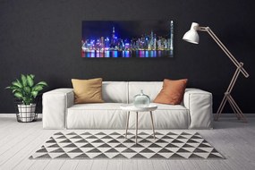Duży obraz na płótnie Światła Nocnej Metropolii