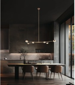 Beżowa metalowa lampa wisząca Coda – Trio Select