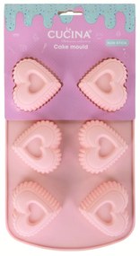 Różowa silikonowa forma na muffiny