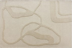 Dywan tuftowany 100% wełna - 200 x 290 cm - Beżowy - 2200g/m² - ALINOR