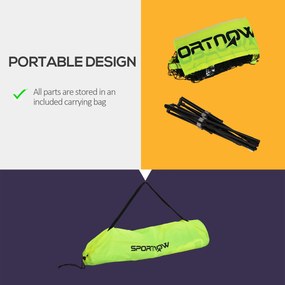 SPORTNOW Regulowana siatka do badmintona 107-155 cm, do badmintona, tenisa, pickleballa, siatkówki, w zestawie z torbą